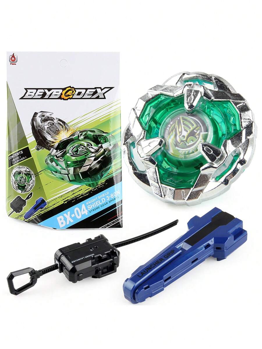 Beyblade X Bx-04 開始 Knightshield 3-80n 綠色,金屬格鬥遊戲玩具 - 綠色 - 查看 1