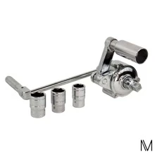 Llave multiplicadora de torsión para quitar tuercas de llanta 1/2 cambio de neumático - Plateado - Ver 4