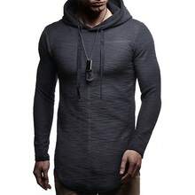 Sudadera Hombre Con Capucha De Calidad Hoodie - Gris Oscuro - Ver 2