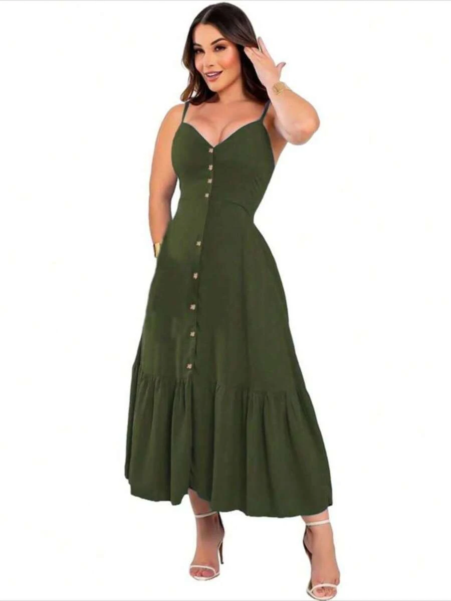 Women Skirts - Army Green - View 1