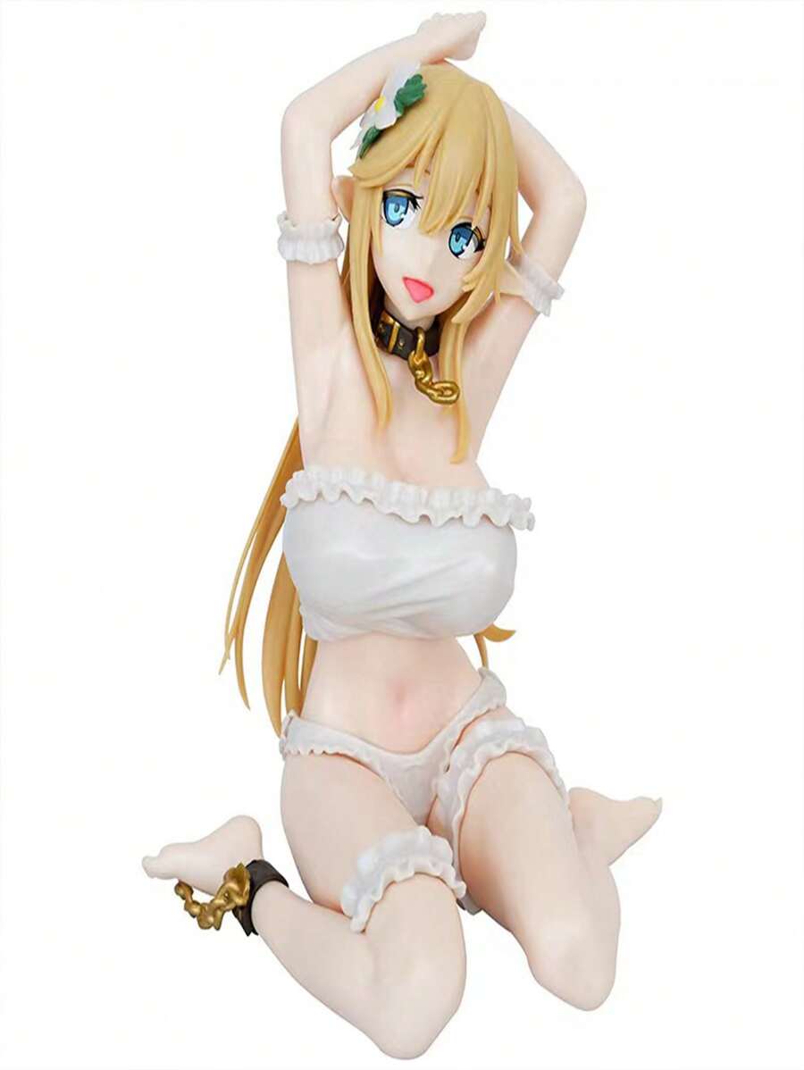 Đẹp Cô gái Loạt Ngồi Tóc vàng Tóc Anime Con số Búp bê Đối với Sưu tầm Hoặc Trang trí - Nhiều màu - Xem 1
