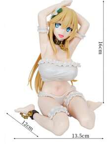 Đẹp Cô gái Loạt Ngồi Tóc vàng Tóc Anime Con số Búp bê Đối với Sưu tầm Hoặc Trang trí - Nhiều màu - Xem 2