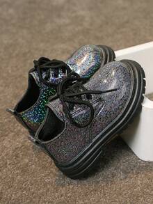 Giày bốt Chelsea đơn thoáng khí, thời trang và cổ điển dành cho trẻ em, kiểu dáng ngoài trời, có hiệu ứng ombre. - màu đen - Xem 3