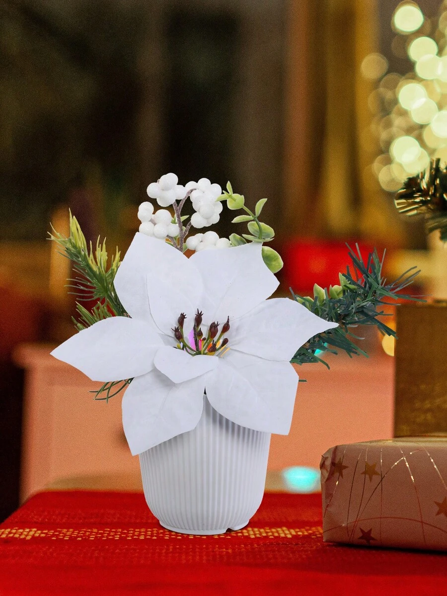 1入組模擬花盆,家用/酒店/商場新年派對裝飾