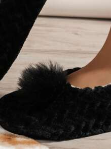 Của phụ nữ Trong nhà Sàn nhà Dép đi trong nhà , Im lặng , Chống trượt & Bền chặt , Hấp thụ & Chống mồ hôi , Đến Khác nhau Trưng bày Hiệu ứng Của Máy tính Và Điện thoại di động , Thật sự Màu sắc nhẹ nhàng - màu đen - Xem 6