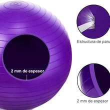 Pelota Fitness Para Yoga,pilates +bomba 65 Cm Con Bomba - Rosa - Ver 9