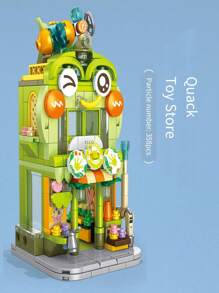 動物迷你街景組裝積木玩具,可收藏且與其他品牌兼容 - 彩色 - 查看 4