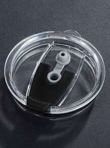 1pc/2pcs 30oz Magnetic Cup Lid With Push Slider/Airtight Seal/Liquid Leakproof/Plastic Cover/Circle Shape For Coffee/Travel/Fitness