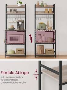 VASAGLE Baker's Racks - Grey - View 3
