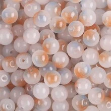 8mm玻璃仿翡翠珠子漸變雙色圓珠手工DIY手鍊項鍊珠子珠材 - 8mm 圓珠 - 查看 23