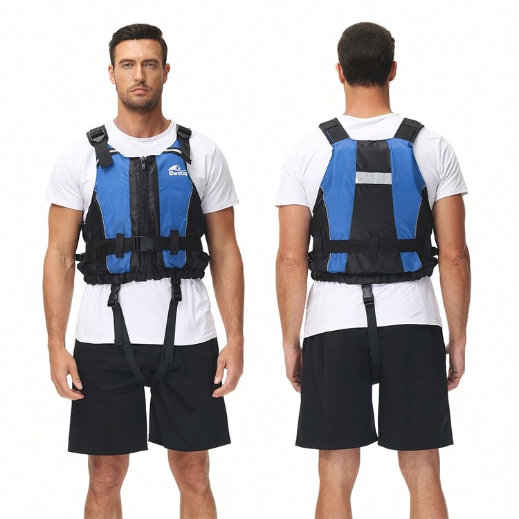 Owntop Swim Vest for Adult, Adjustable Safety Strap, EPE Buoyant Material for Kayak, Sailing, Fishing, Paddle Sports - 藍色 - 查看 4