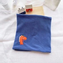 1 Miếng Trẻ em Phim hoạt hình thêu Lông cừu ấm áp Khăn quàng cổ , Mùa Đông - Màu xanh lam - Xem 3