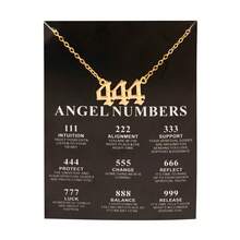 1 Piece Of Fashionable And Popular Hip-hop 111-999 Number Pendant Necklace Suitable For Daily Wear By Women - Gold - View 7