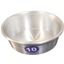 Set de 6 Moldes de 10cm para Mini Pastel o Chocoflan Individual de Aluminio - Gris - Ver 4