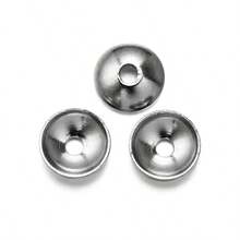 50 件/包不銹鋼珠帽、碗和花帽,完美的 Diy 珠寶製作配件