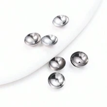 50 件/包不銹鋼珠帽、碗和花帽,完美的 Diy 珠寶製作配件