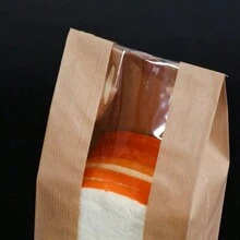 50入組牛皮紙麵包包裝袋，大小不一，適用於家庭使用，可用於吐司、食品、烘焙食品婚禮派對禮品袋 - 黃色 - 查看 9