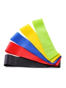 Faixas Elásticas Mini-band Funcional Pilates Yoga 5 Unidades Malhar em casa