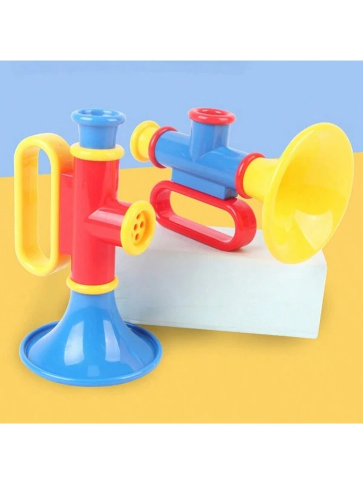 Tromba Giocattolo Per Bambini 3+ Anni – In ABS Leggero, Ergonomica, Suoni Brillanti, Per Sviluppare L'Amore Per La Musica, Regalo Carnevale E Compleanno