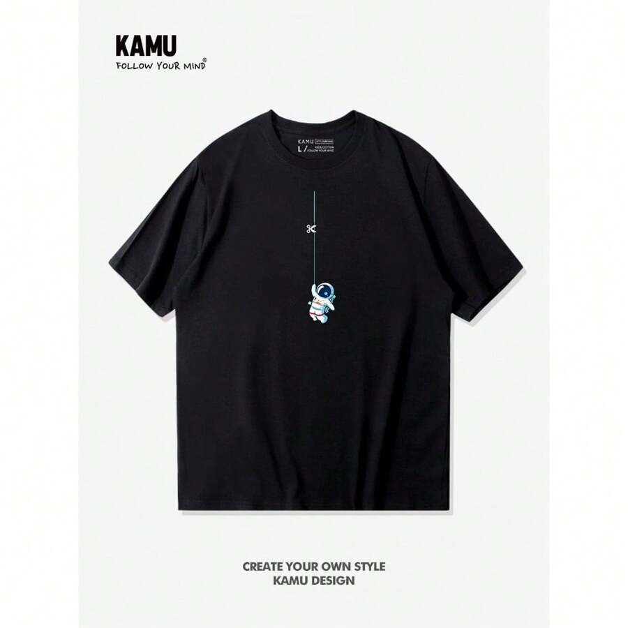Men T-Shirts - 黑色 - 查看 1