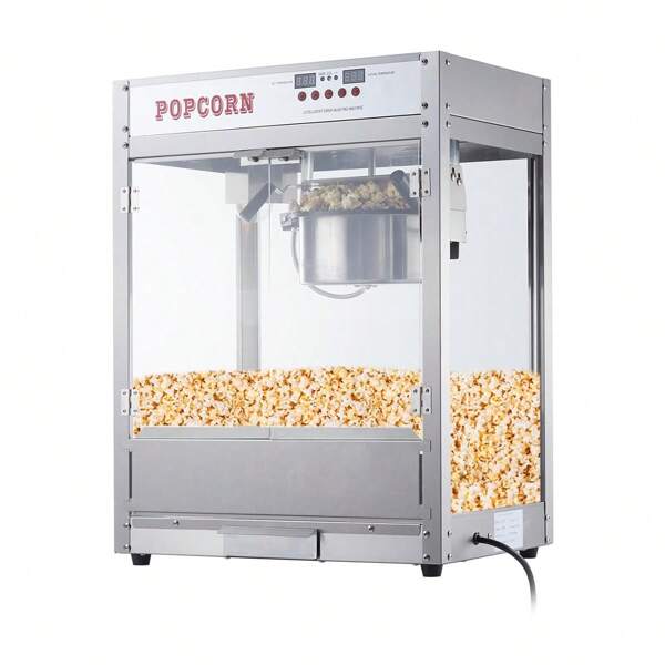 8 Oz Popcorn Machine With Temperature Control And Digital Display