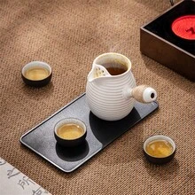 1 Pieza Tetera Alta Y Redonda Para Preparar Té - Blanco - Ver 3