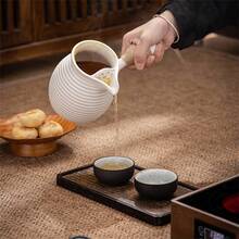 1 Pieza Tetera Alta Y Redonda Para Preparar Té - Blanco - Ver 6