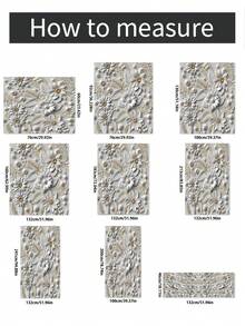 1pc Three-Dimensional Floral Pattern Printed Window Curtain - Mixed color - View 5