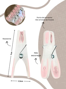 Clothes Pegs - 淺粉色 - 查看 2