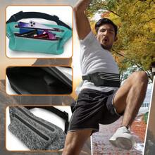 1 Pc Running Waist Bag For Outdoor Sports Waterproof Belt Pack - Black - View 2