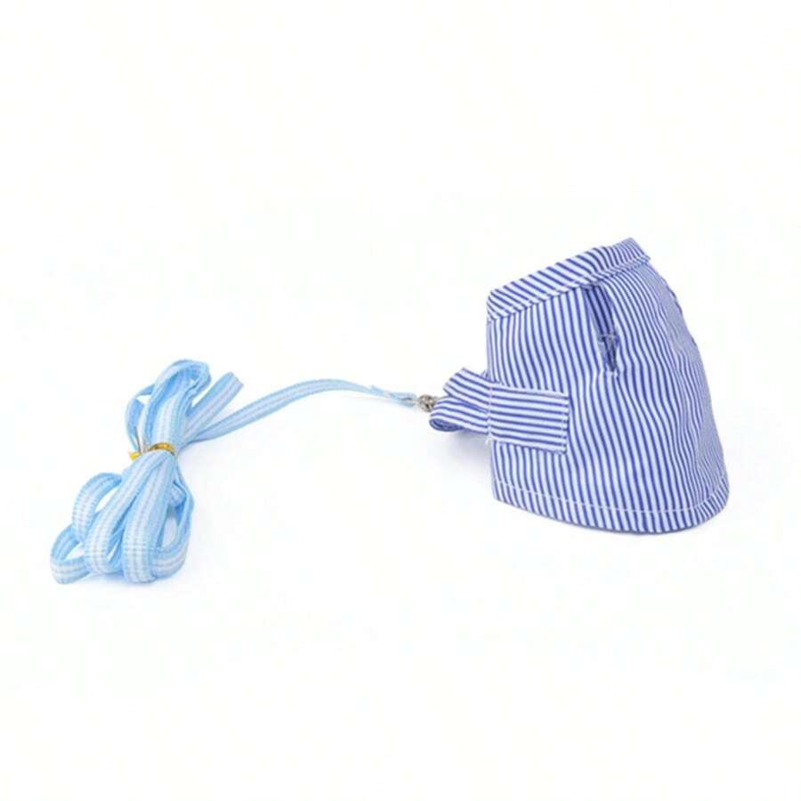 1 Miếng Thú cưng Ngực Và Trở lại Sóc Chuột bạch Sọc Áo vest Với Dây xích Đối với Các hoạt động ngoài trời - Màu xanh lam - Xem 1