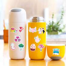 50入組婚禮貼紙,浪漫情人節防水貼紙,適用於成年人行李箱、水瓶、摩托車、筆記型電腦、滑板等裝飾