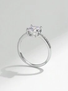 MODIAN 925 Sterling Silver Exquisite Square CZ Classic Basic Female Wedding Ring For Women Wedding Anniversary Fine Jewelry Engagement Bridal Jewelry