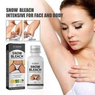 Powerful Snow Bleach Cream for Private Part, Underarm, Face and Body Skin Bleaching - Effective Daily Skin Care for Dark Skin
