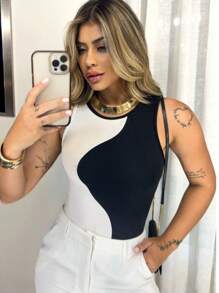 Women Bodysuits - 白色 - 查看 1