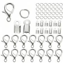 80pcs/set Lobster Clasp & Connector Single Loop Mixed Kit For Diy Making Bracelet, Necklace - Set - View 6
