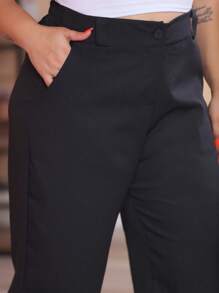 Plus Size Shorts - màu đen - Xem 2