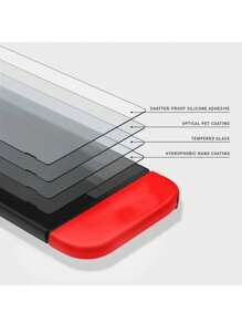 Pelicula de vidro temperado protetor de tela compativel para Ninntendo Switch OLED e lite - Transparente - Visão 9