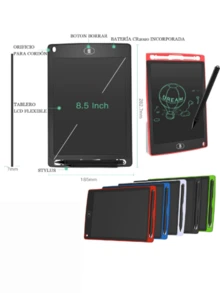 Magic Whiteboard 8.5″ Inch Erasable LCD - Green - View 2