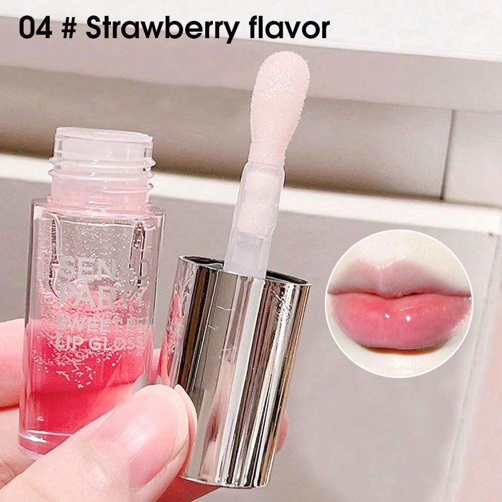Party Sweet Fruit Juice Lip Gloss Moisturizing Lightweight Lip Care Makeup Base Lip Oil