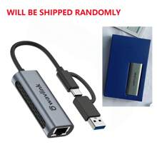 Wavlink 2.5g Usb C 和usb 3.0 乙太網路轉接器,混合二合一網路轉接器,相容於usb C/thunderbolt 3 或usb 3.0 筆記型電腦,鋁製便攜式usb-a 和type-c 轉rj45 轉接器,相容於、windows 和linux (蘋果灰) - 銀色 - 查看 8