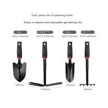 4pcs/set Outdoor Gardening Tool Kit Including Small Shovel For Farming Use