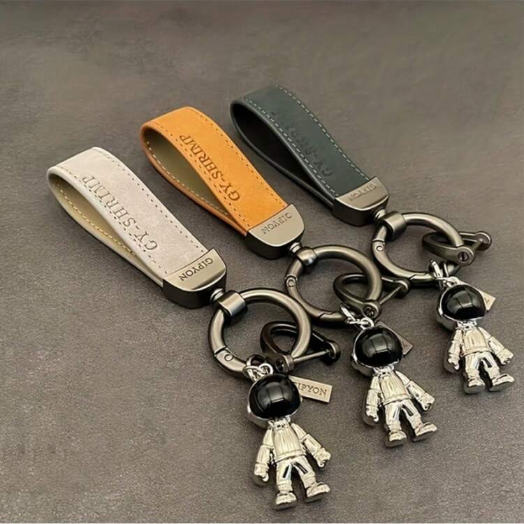 1 Pezzo Portachiavi Bicicletta, Portachiavi Astronauta 3d, Portachiavi Creativo Per Le Chiavi Della Tua Auto, Portachiavi Neutro, Portachiavi Per Serratura Della Porta - Blu Navy - Visualizzare 1