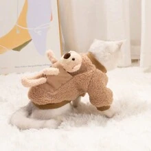 貓衣服冬季寵物男貓小貓防掉毛銀色漸層貓小貓保暖 - 駝色 - 查看 3