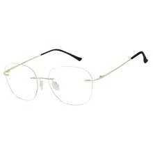 Men Eyeglasses - 金色 - 查看 4
