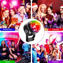 1入組聲控迪斯可派對燈,黑色夜間光,usb電源插入,帶有遙控器,7種照明模式,適用於家庭房間、舞會、生日派對、卡拉ok、聖誕節、婚禮、表演、俱樂部裝飾