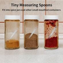 5 件裝小量匙套裝- Cuttte 不鏽鋼小量勺,用於烹飪烘焙,1/4 茶匙,1/8 茶匙,1/16 茶匙,1/32 茶匙,1/64 茶匙,茶匙用於、香料的迷你量匙 - 銀色 - 查看 6