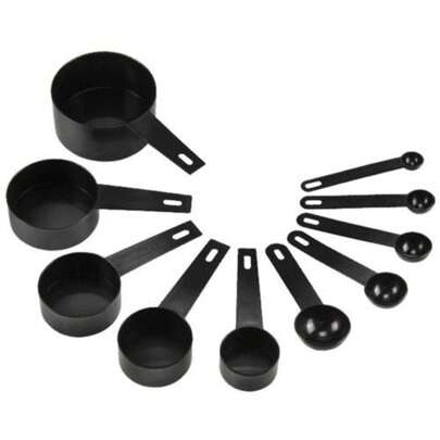 JOGO DE MEDIDOR PLASTICO - 10 PCS COLHER/XICARA Ke Home