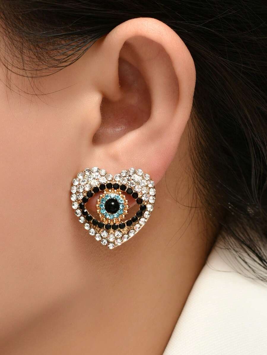 1pair Women's Earrings - Multicolor - View 1