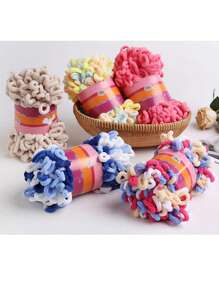 每捲100克的粗冰棒北極絨紗線,適用於織造圍巾、帽子、手提袋等